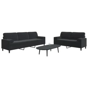 Banken loungeset met comfortabele diepte zitting en hoogte armleuningen