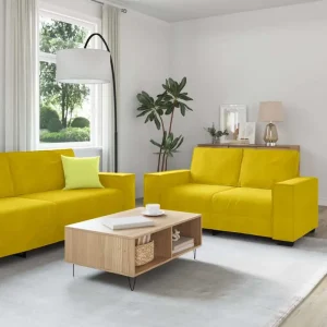 Banken loungeset met compacte totale afmetingen en comfortabele zitbreedte