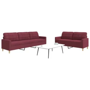 Banken loungeset met opvallend design en volledige afmetingen