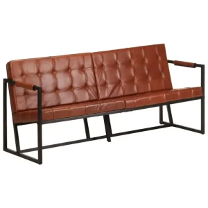 Banken met echt geitenleer voor een warm en vintage interieur