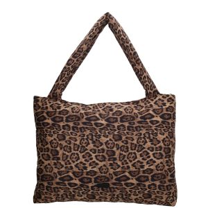 Beagles Puffer Mom Bag Calvia Luipaard Beige