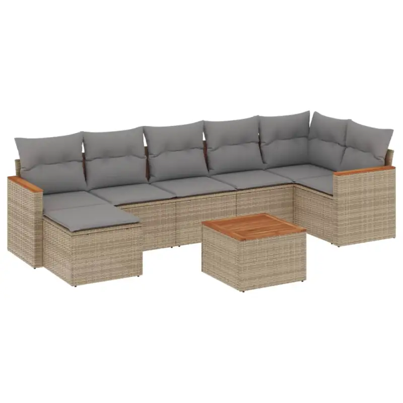 Beige materiaal loungeset met gepoedercoat staal en waterdichte tas - Afbeelding 3