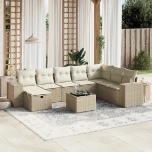 Beige materiaal tuinstoelset met gepoedercoat staal afmetingen