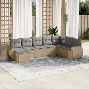 Beige tuintafels set met waterdichte tas en gepoedercoat staal afmetingen