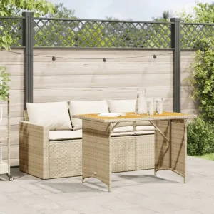 Comfortabele poly rattan tuinset voor gemakkelijk schoon en buiten genieten