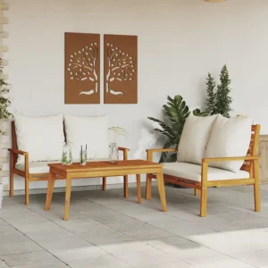 Elegante tuinset van massief acaciahout met olieafwerking en eenvoudige schoonmaak