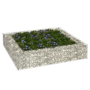 Gegalvaniseerd Staal Verhoogde Schanskorf Plantenbak voor Tuin en Terras