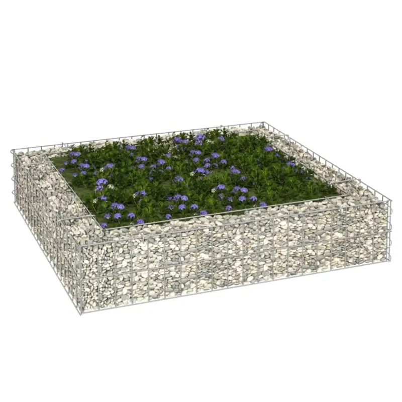 Gegalvaniseerd Staal Verhoogde Schanskorf Plantenbak voor Tuin en Terras - Afbeelding 2