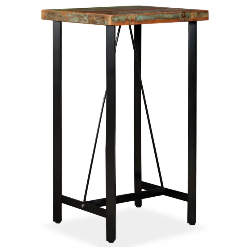 Industriële eettafel van massief gerecycled hout voor je keuken of eetkamer - Afbeelding 9