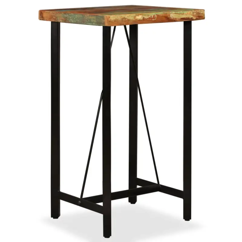 Industriële eettafel van massief gerecycled hout voor je keuken of eetkamer - Afbeelding 2