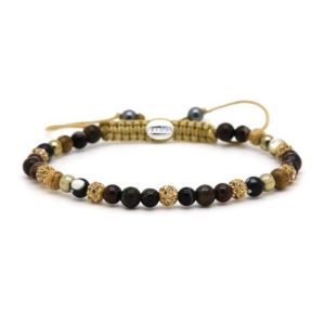 Karma Armband Spiral Violette Gold Crystal