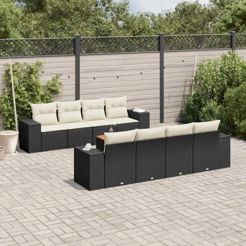 Lounge tuinset met waterdichte tas en beige materiaal van gepoedercoat staal - Afbeelding 6