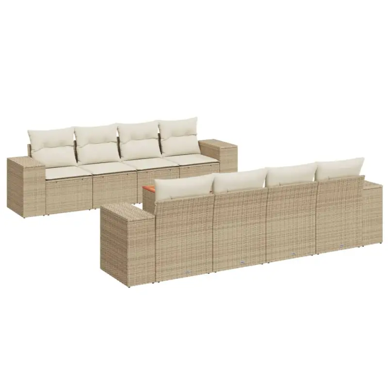 Lounge tuinset met waterdichte tas en beige materiaal van gepoedercoat staal - Afbeelding 3