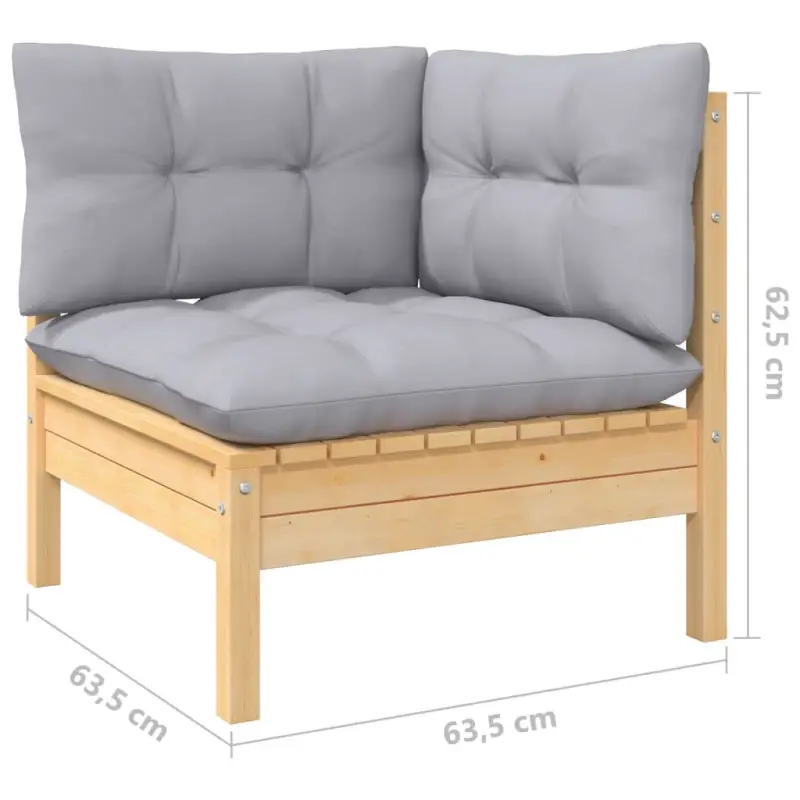 Lounge Tuinset van Massief Grenenhout voor Ontspanning en Gezelligheid - Afbeelding 8