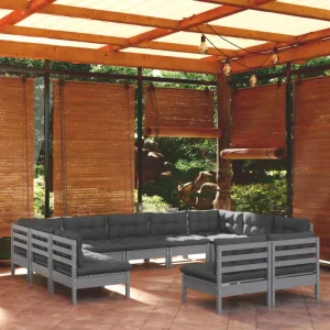 Lounge tuinset van massief grenenhout voor ontspanning en gezelligheid