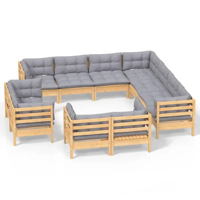 Lounge Tuinset van Massief Grenenhout voor Ontspanning en Gezelligheid - Afbeelding 3