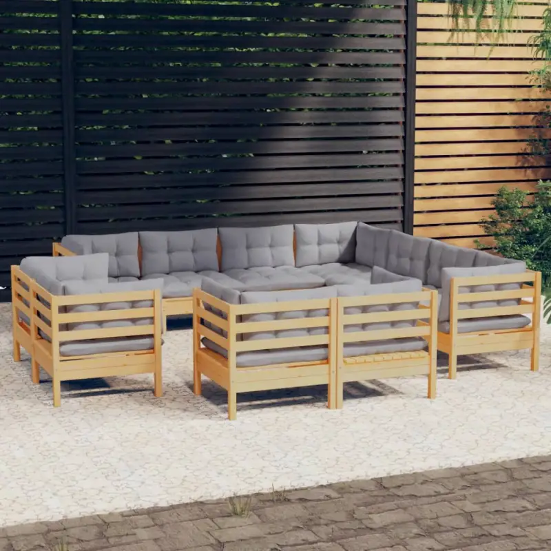 Lounge Tuinset van Massief Grenenhout voor Ontspanning en Gezelligheid - Afbeelding 2