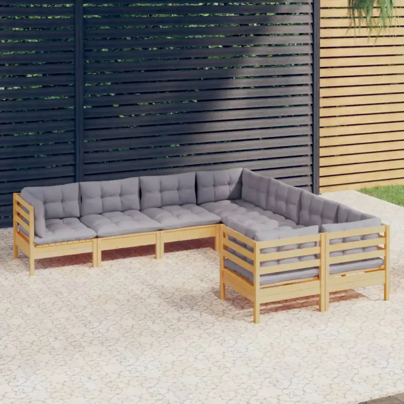 Lounge tuinset van massief grenenhout voor ontspanning en gezelligheid