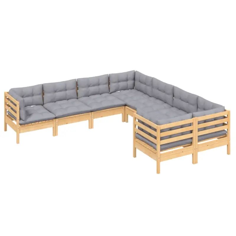 Lounge tuinset van massief grenenhout voor ontspanning en gezelligheid - Afbeelding 4