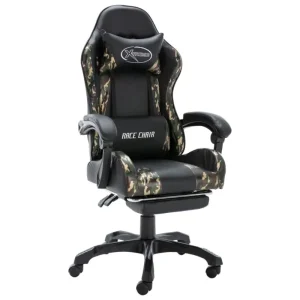 Luxe racestoel voor gamen en werken met kunstleer