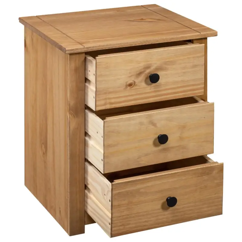 Modern massief grenenhout nachtkastje met opbergfunctie en droog doek - Afbeelding 7