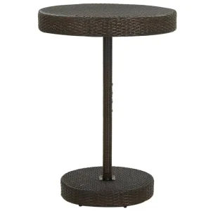 Stijlvolle poly rattan tuintafel met stevig stalen onderstel
