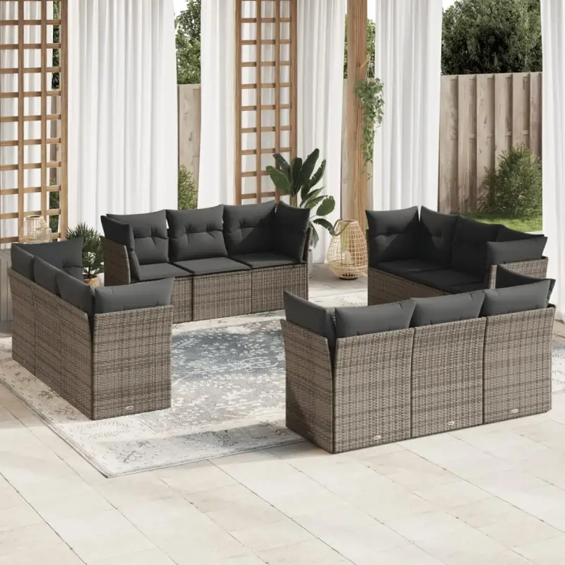 Zwarte tuinset met waterdichte tas en gepoedercoat staal comfortabel buiten - Afbeelding 6