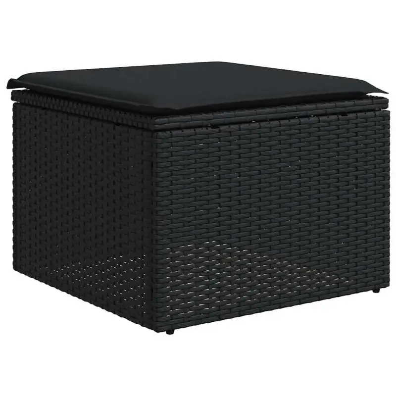 Zwarte tuinset van gepoedercoat staal met comfortabele afmetingen - Afbeelding 7
